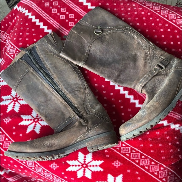 Leather knee high boots sz 11 - Picture 1 of 13